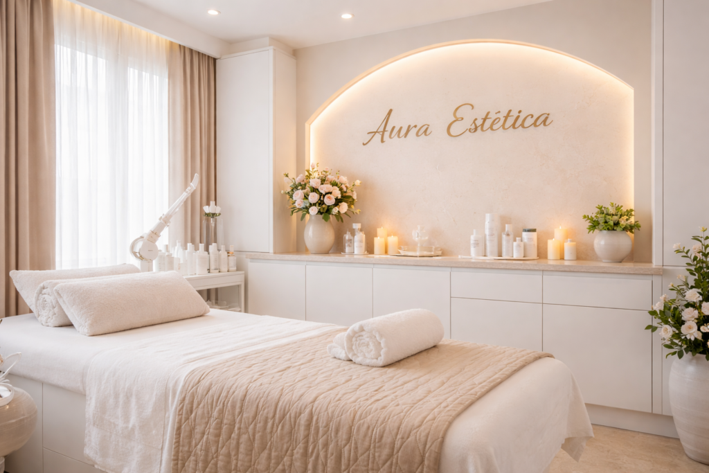 sala de tratamiento en aura estética